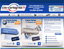 Tablet Screenshot of clic-cartegrise.fr